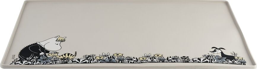Alfombrilla para mascotas Muurla Moomin, 40 x 60 cm, gris
