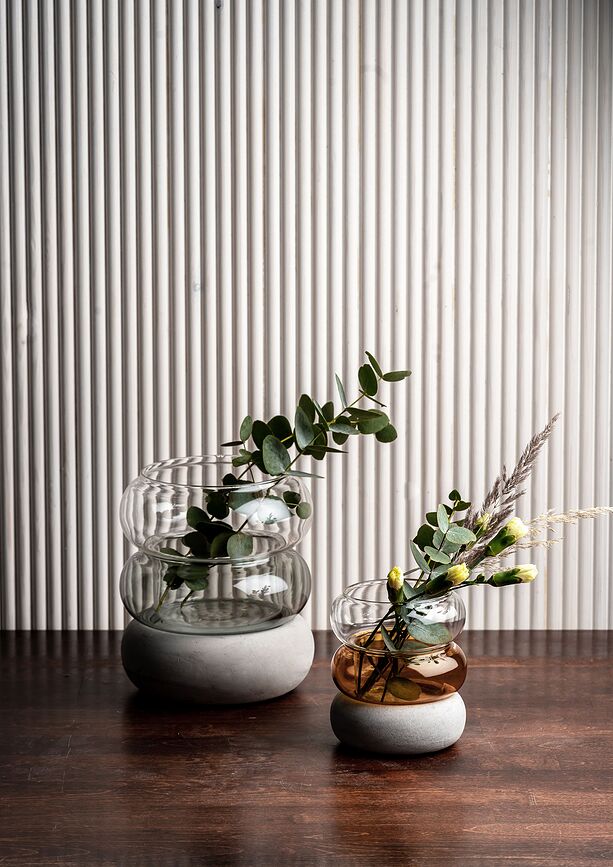 Bagel Vase ou Bougeoir 12 cm, ambré