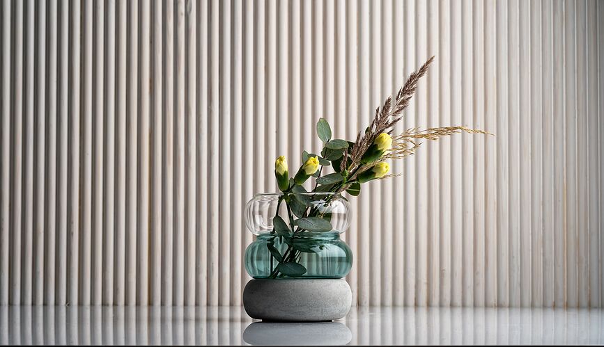 Bagel Vase ou Bougeoir 12 cm, ambré