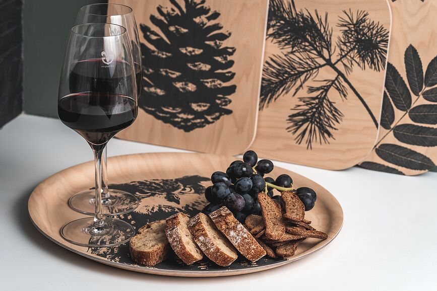 Bandeja Nordic, diseño de búho, 35 cm