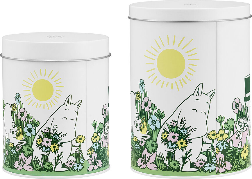 Boîtes de rangement Muurla Moomin In The Garden, lot de 2