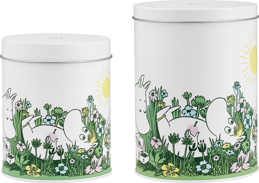 Boîtes de rangement Muurla Moomin In The Garden, lot de 2