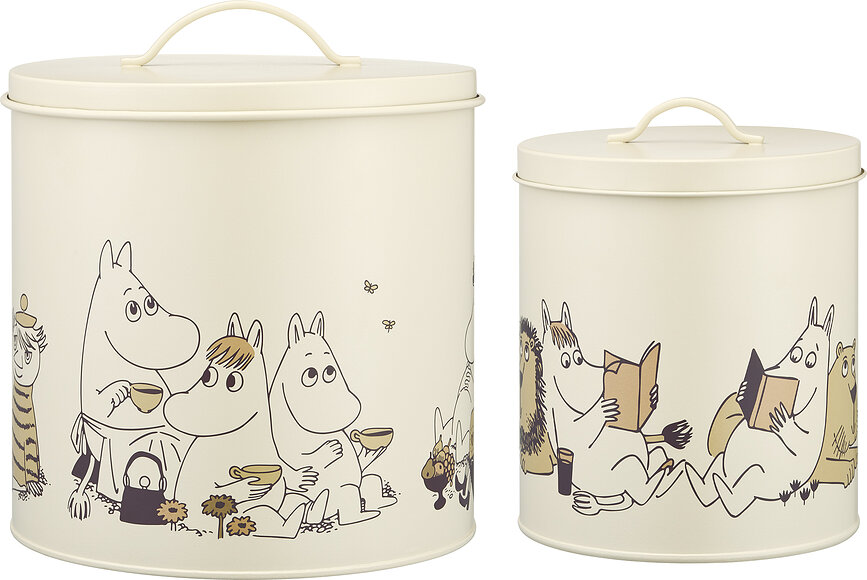Boîtes de rangement pour aliments pour animaux Muurla Moomins, lot de 2