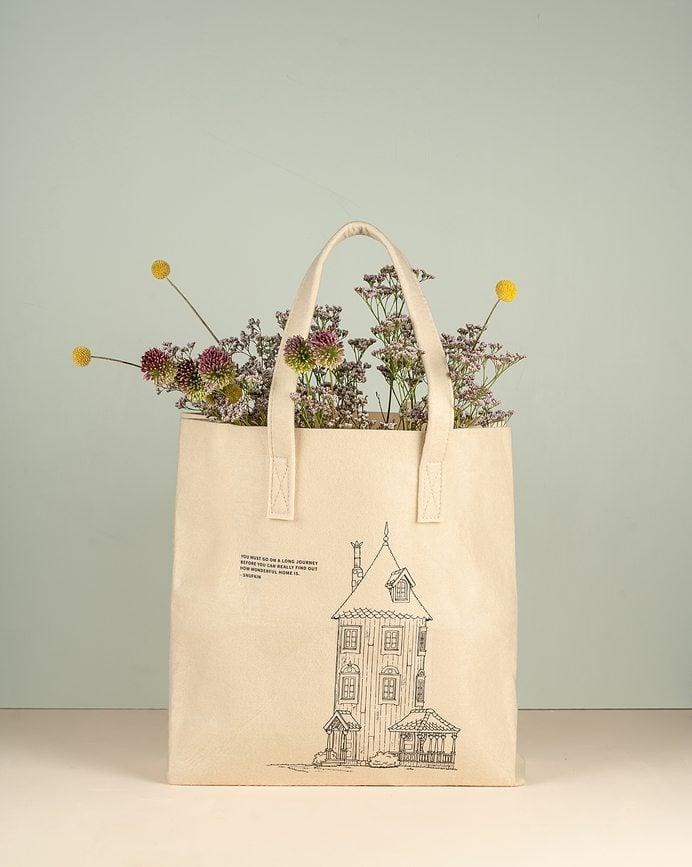 Bolsa reciclada Muurla Moominhouse, 40 x 40 cm