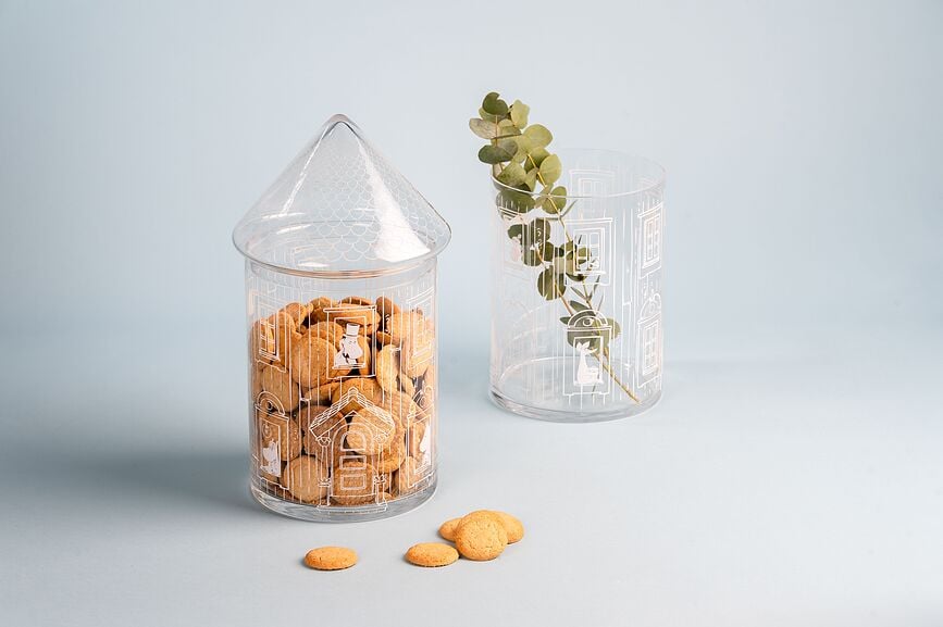 Bote de cocina de cristal Muurla Moominhouse