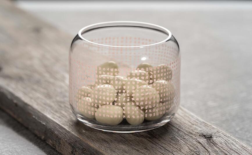 Portavelas de cristal Twine, 17 cm