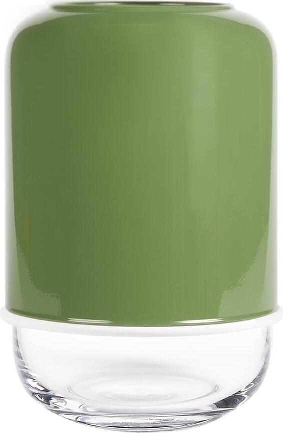 Capsule Vase à hauteur réglable, vert olive