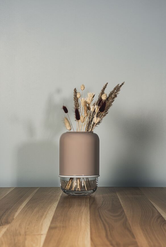 Capsule Vase à hauteur réglable, rose