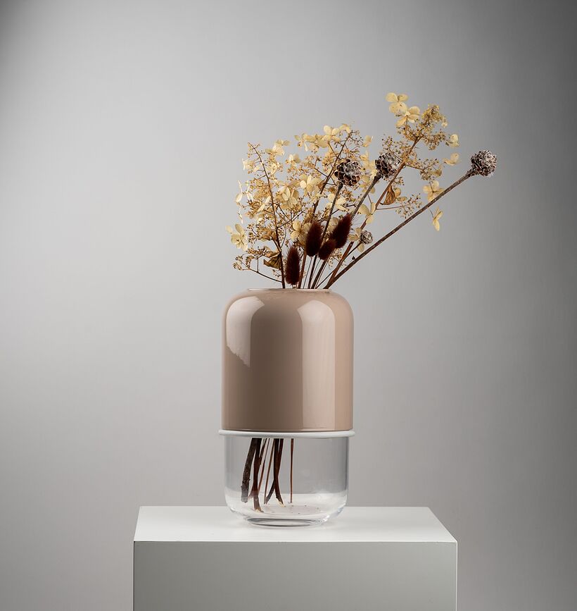 Capsule Vase à hauteur réglable, rose
