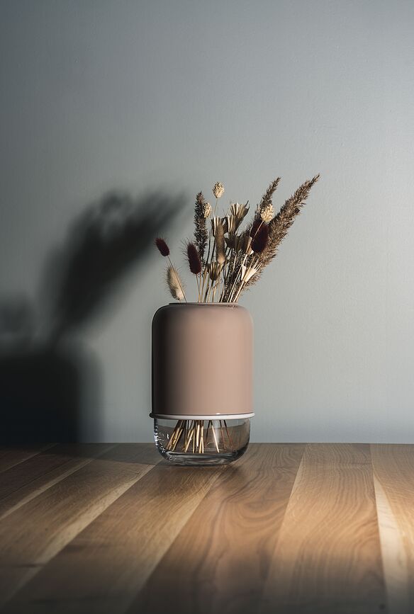 Capsule Vase à hauteur réglable, rose