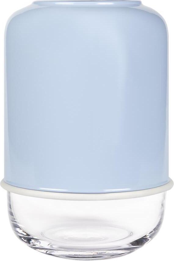 Capsule Vase hellblau mit verstellbarer Höhe