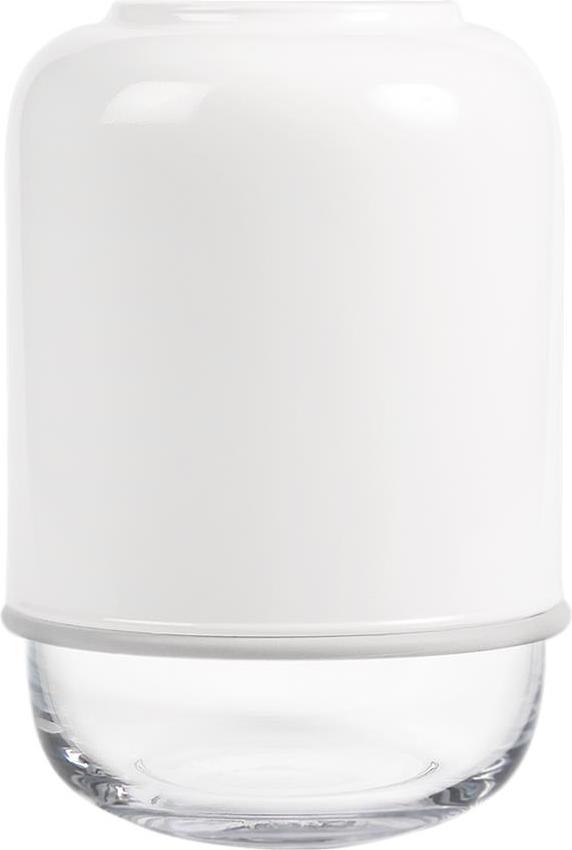 Capsule Vase weiß mit verstellbarer Höhe