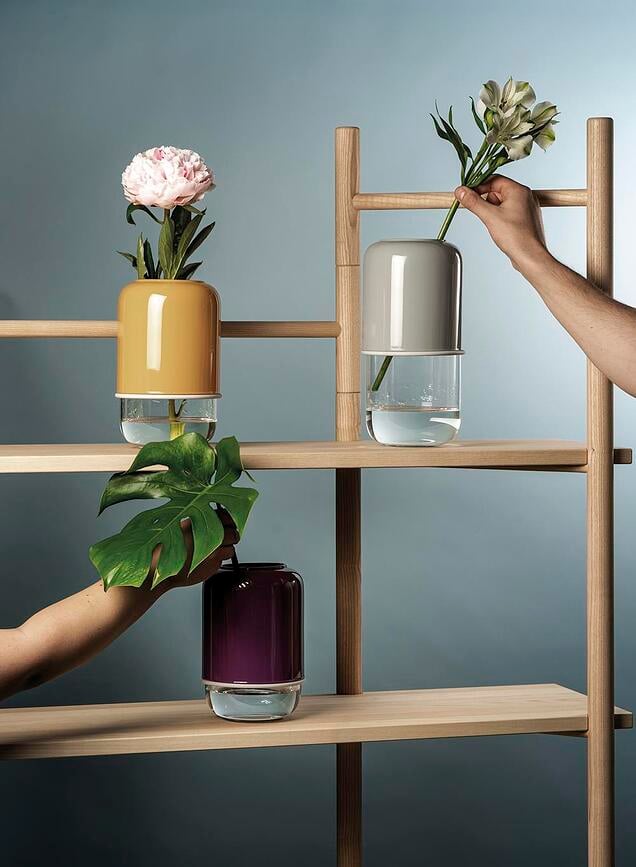 Capsule Vaza z nastavljivo višino, mentolova