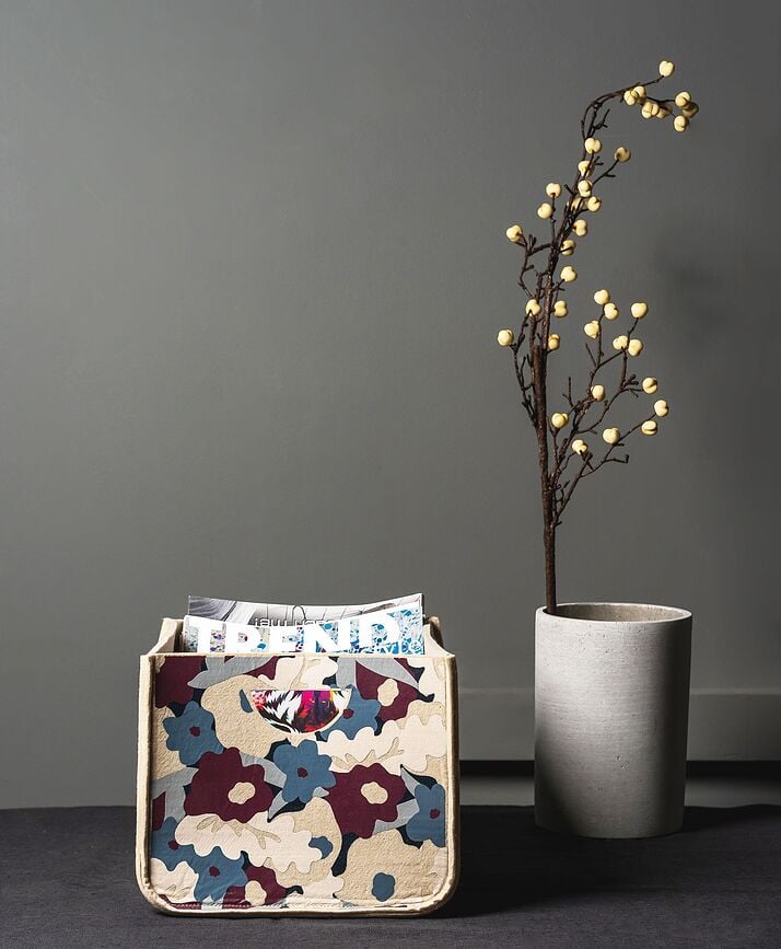 Cesta de almacenamiento Muurla Flower Field, 24 x 24 cm