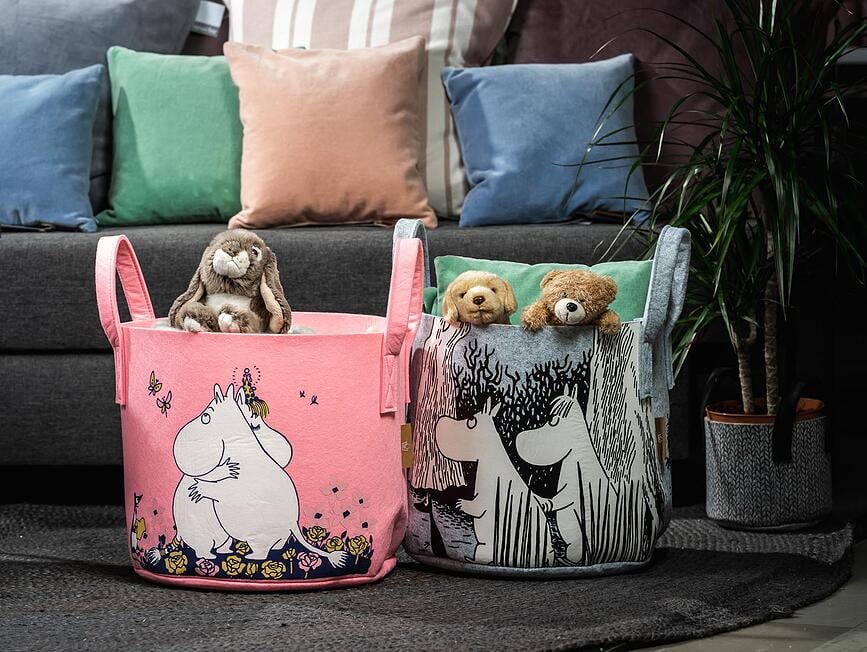 Cesto de almacenamiento Moomin Hug, 30 L