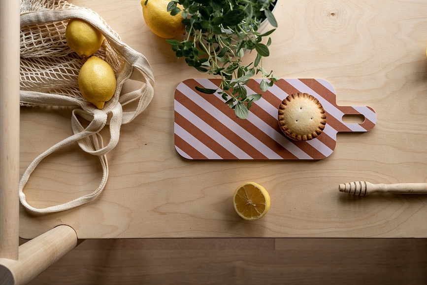 Checks & Stripes Επιφάνεια Κοπής και Σερβιρίσματος, 13 x 33 εκ.