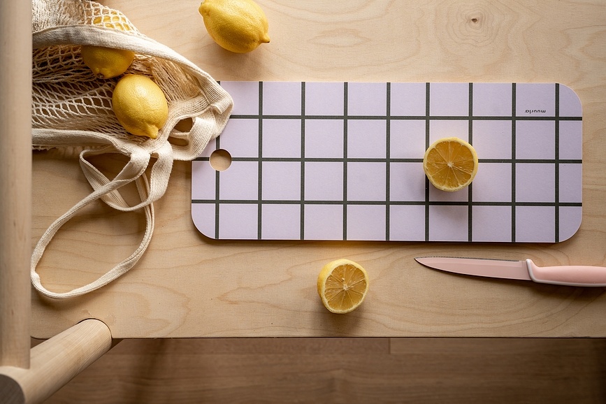 Checks & Stripes Επιφάνεια Κοπής και Σερβιρίσματος, 18 x 44 εκ