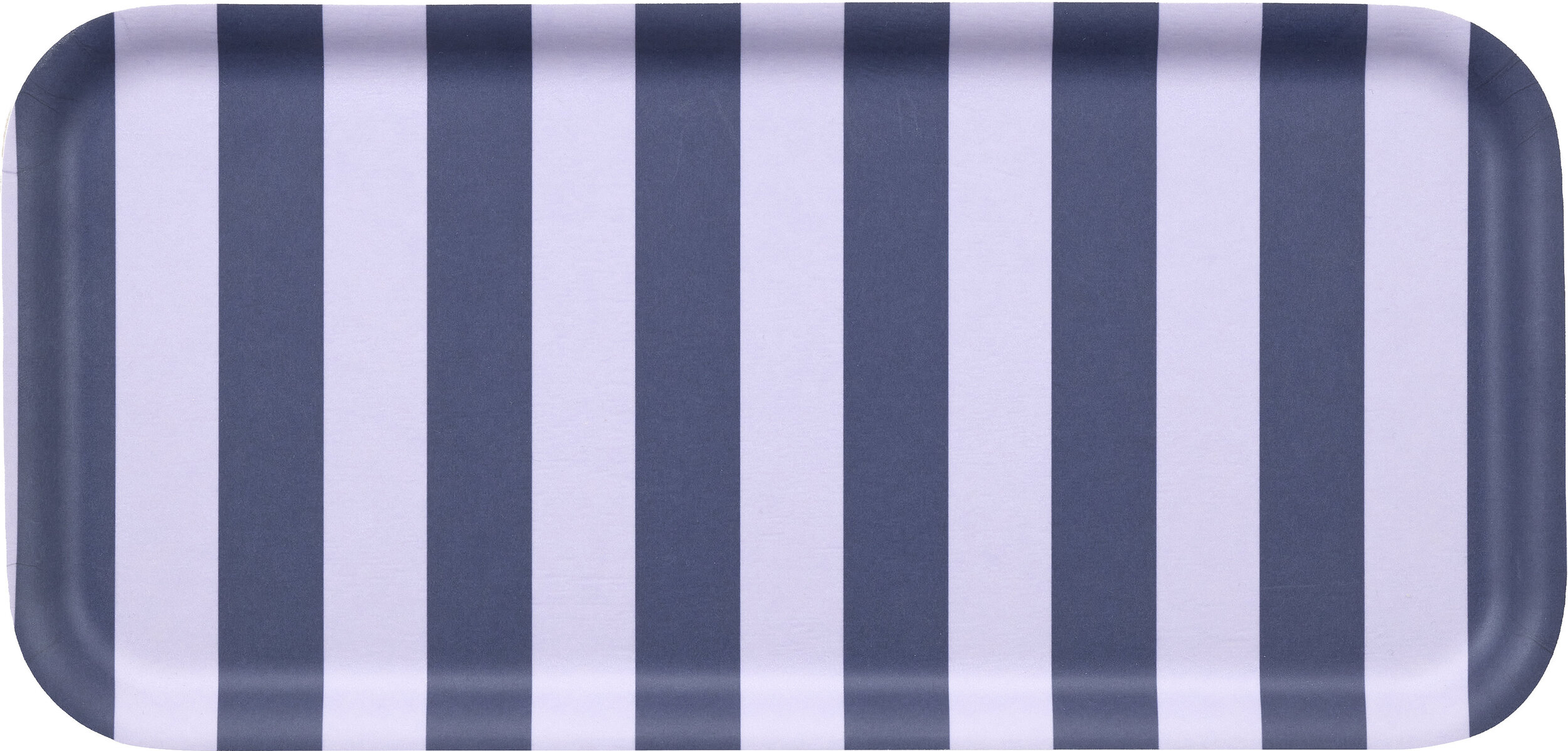 Checks & Stripes Serviertablett gestreift 27 x 13 cm, lila