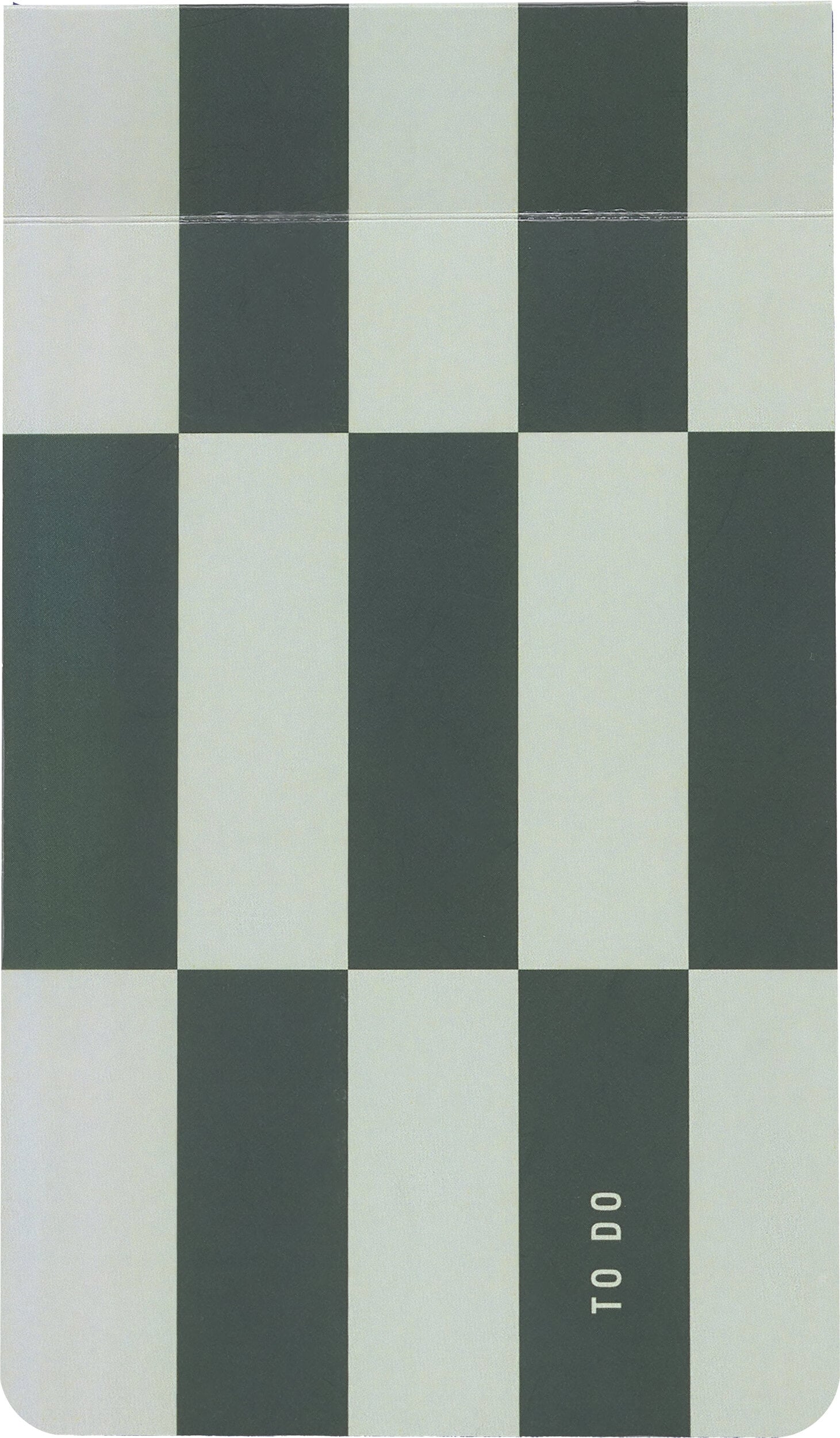 Checks & Stripes To-do-Liste Planer gestreift, 7,5 x 13 cm, grün