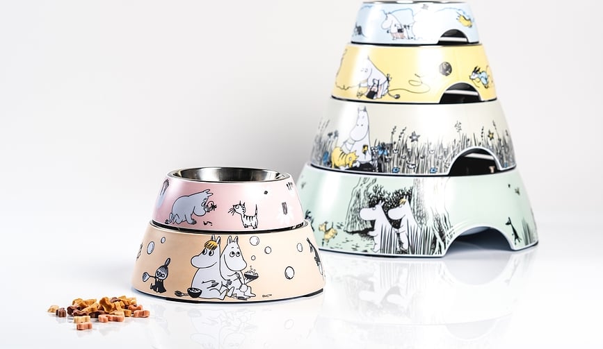 Bol para Mascotas Muurla Moomin, talla M, amarillo