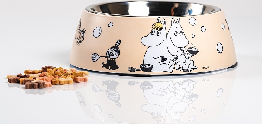 Bol para Mascotas Muurla Moomin, talla M, amarillo