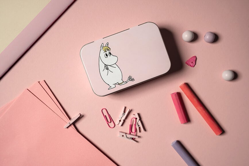 Contenedor de almacenamiento Muurla Moomin Snufkin 10 x 6,5 cm, verde