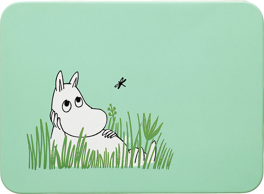 Contenedor de almacenamiento Muurla Moomin In The Garden 14,5 x 10,5 cm, rosa