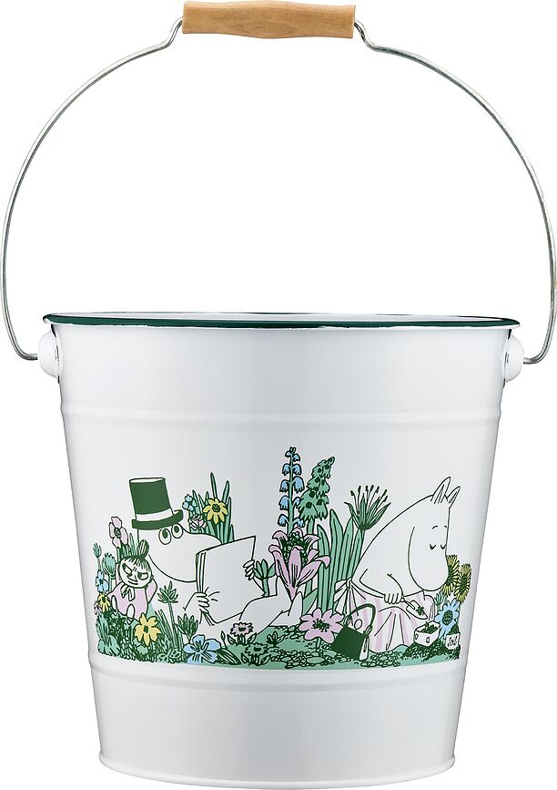 Cubo metálico Muurla Moomin In The Garden, 10 l