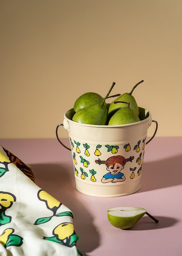 Cubo Muurla Pippi Calzaslargas Fruits, 2 l, diseño infantil