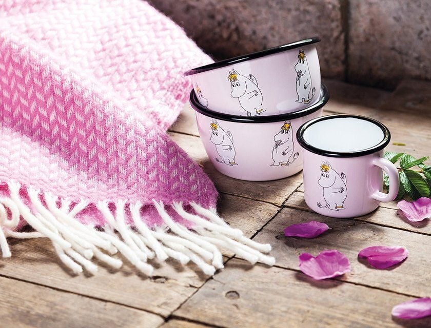 Cuenco retro Muurla Moomin, 600 ml, diseño Snorkmaiden