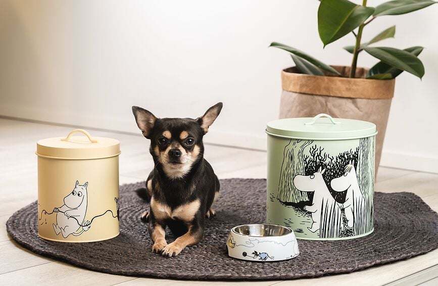 Cuenco para perro o gato Muurla Moomin, talla S, rosa