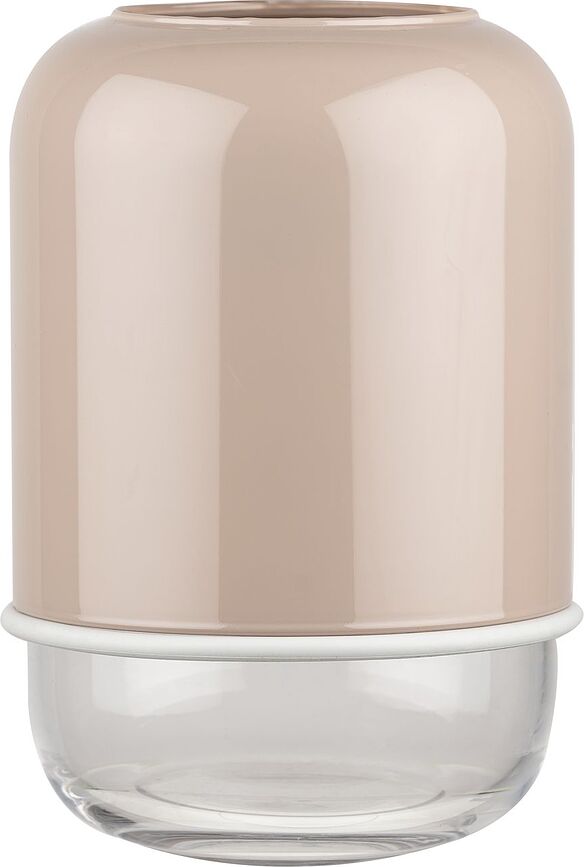 Jarrón de altura regulable Capsule, beige