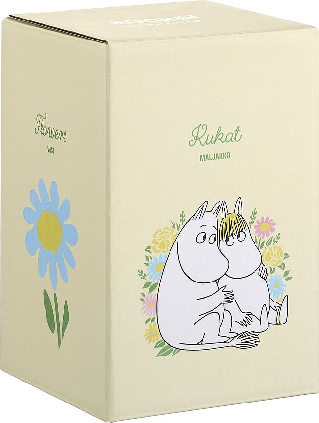 Jarrón Muurla Moomin, diseño "Flowers"
