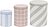 Контейнери для зберігання Checks & Stripes, синій, бежевий та зелений, 3 шт.