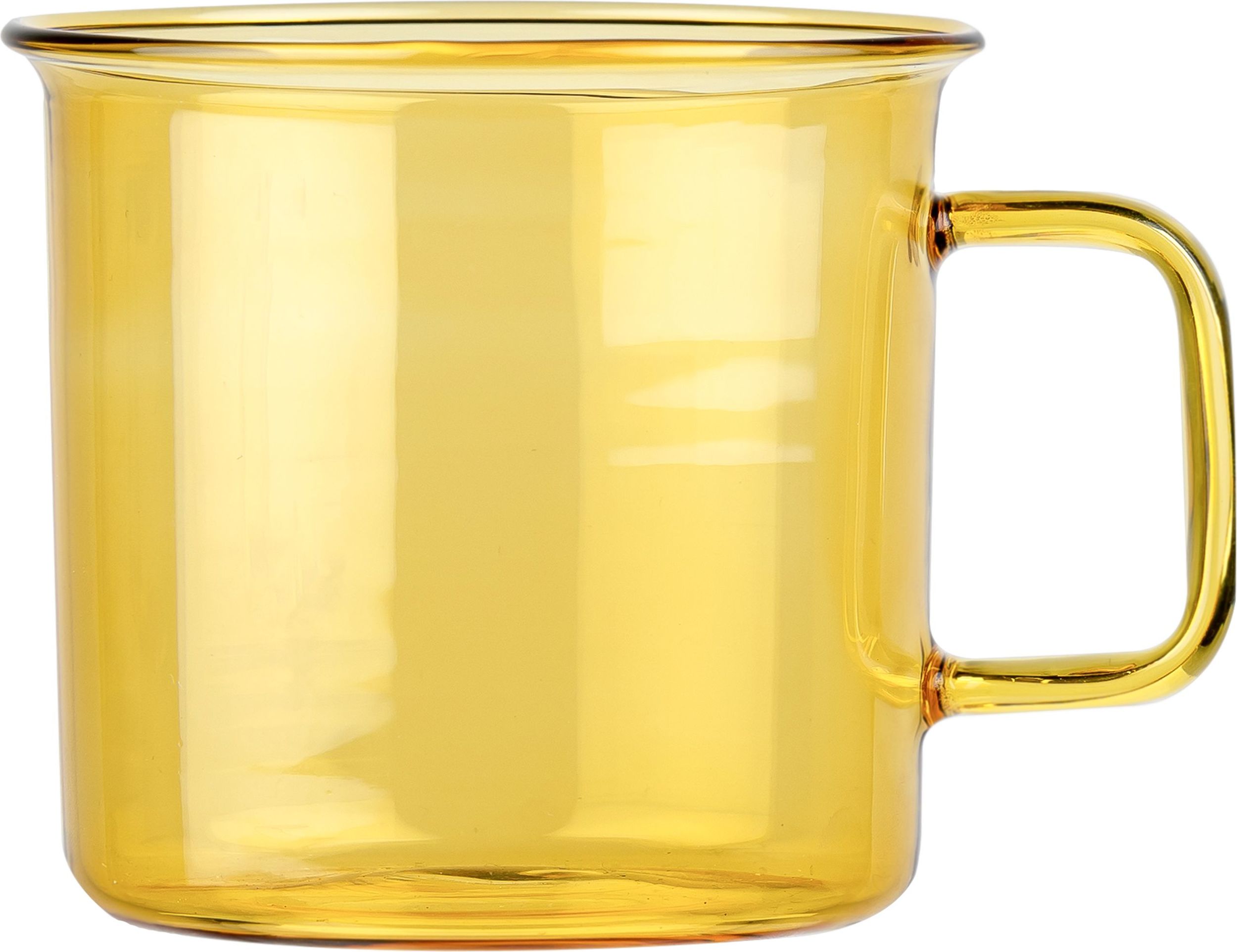 Kubek Muurla 350 ml żółty szklany