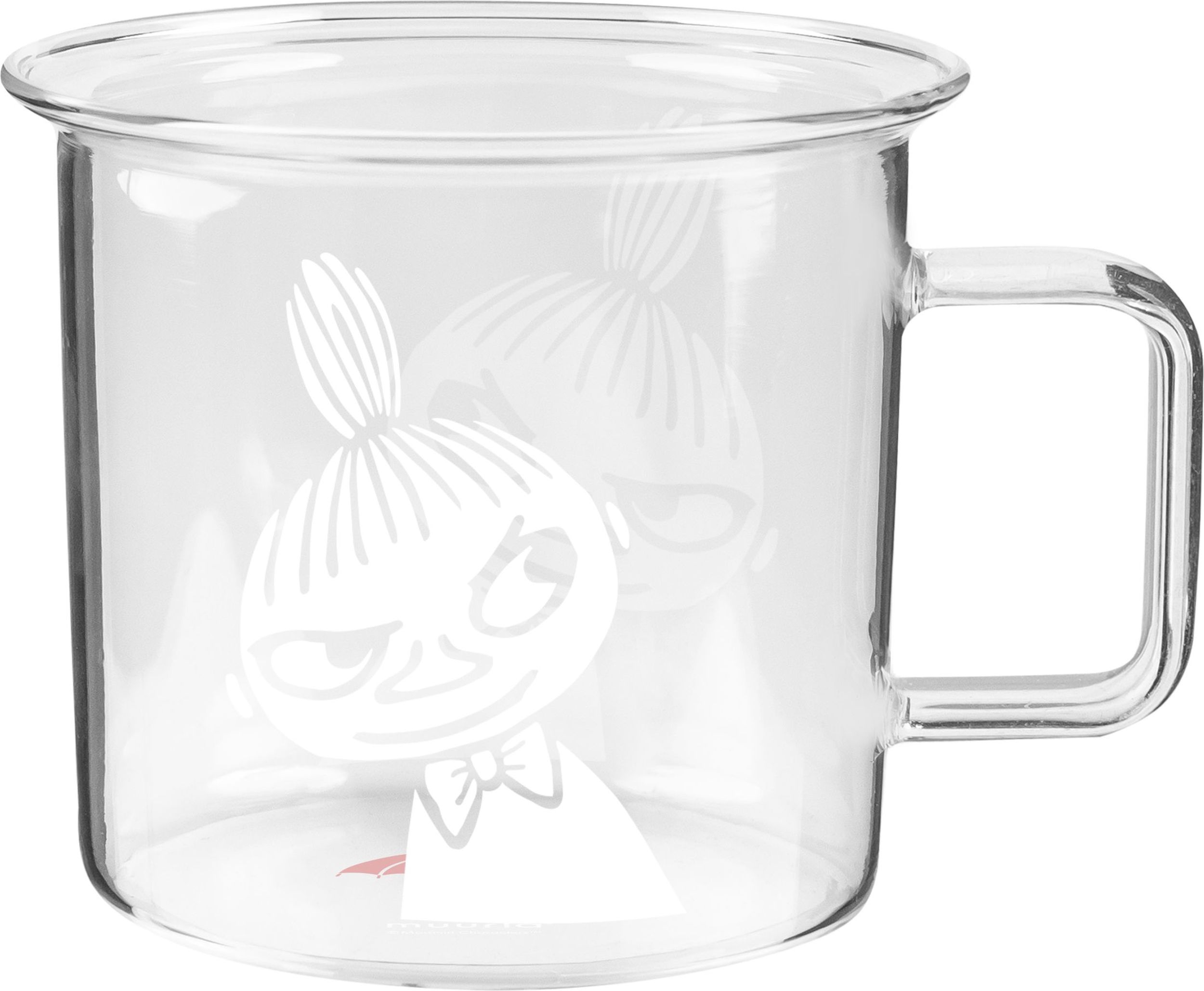 Kubek Muurla Muminki Mała Mi 350 ml transparentny szklany