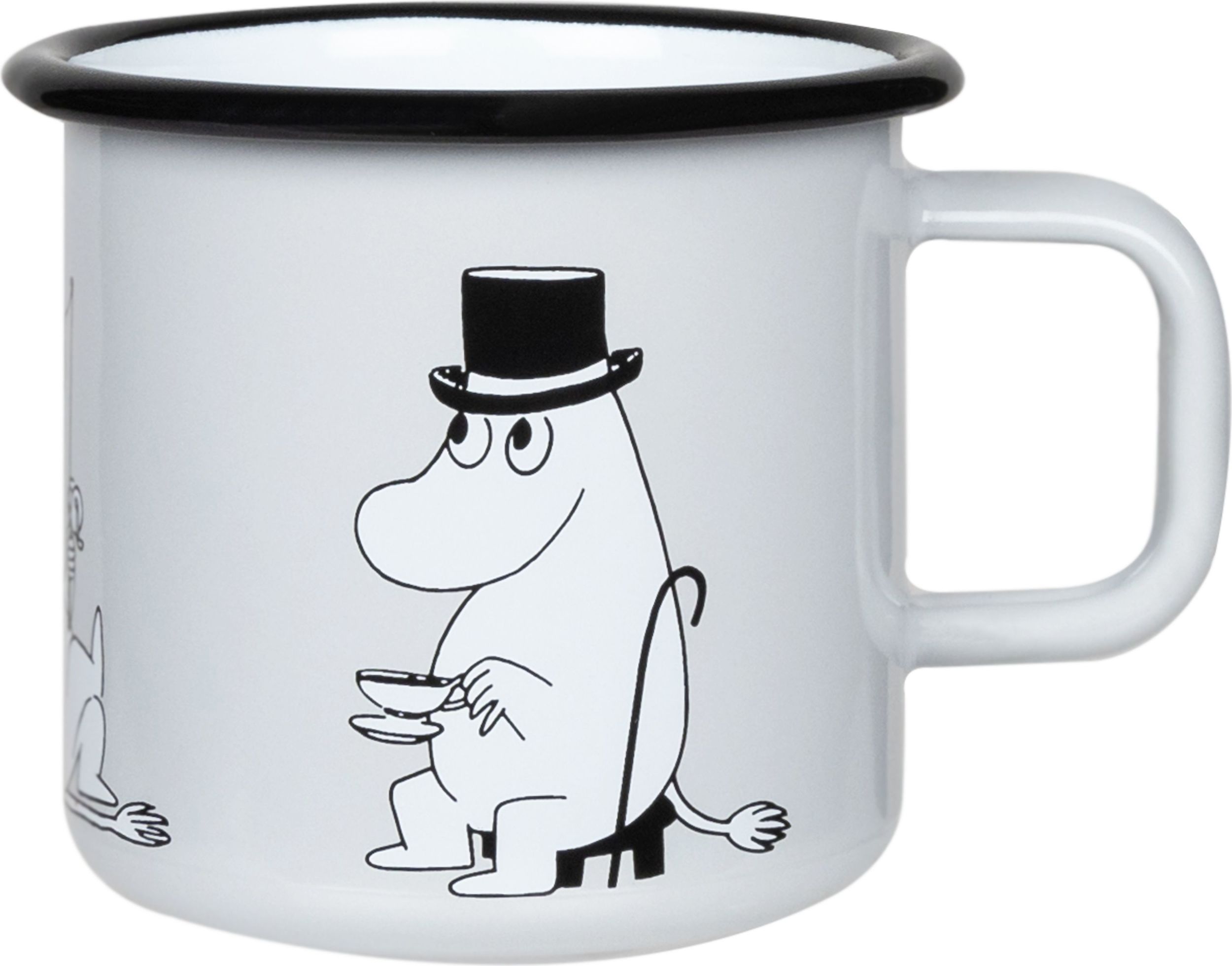 Kubek Muurla Retro Muminki Tata Muminka 370 ml szary