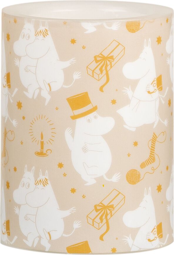 Lumânare LED Muurla Moomins Sparkling Stars 10 cm