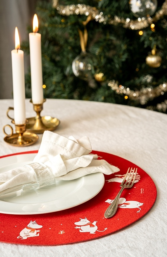 Mantel Individual Muurla Moomin Sparkling Stars, 38 cm