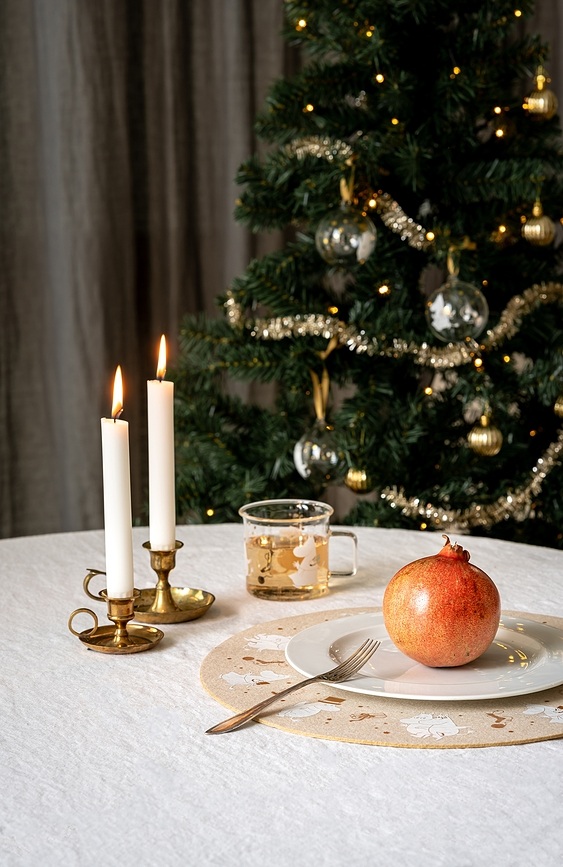 Mantel Individual Muurla Moomin Sparkling Stars, 38 cm