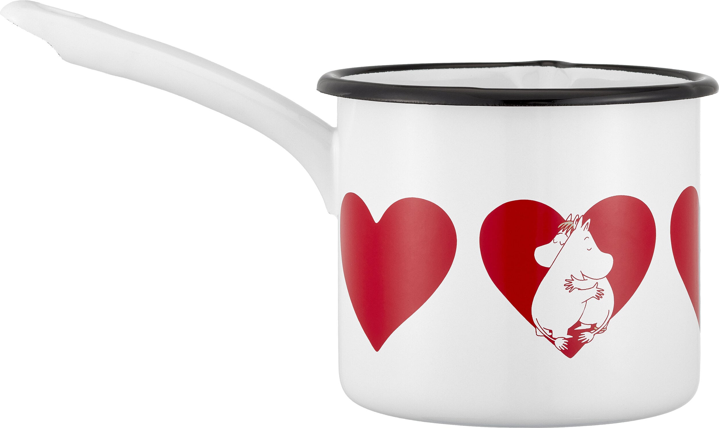 Muminki Heart Stielkasserolle 1,3 l, weiß