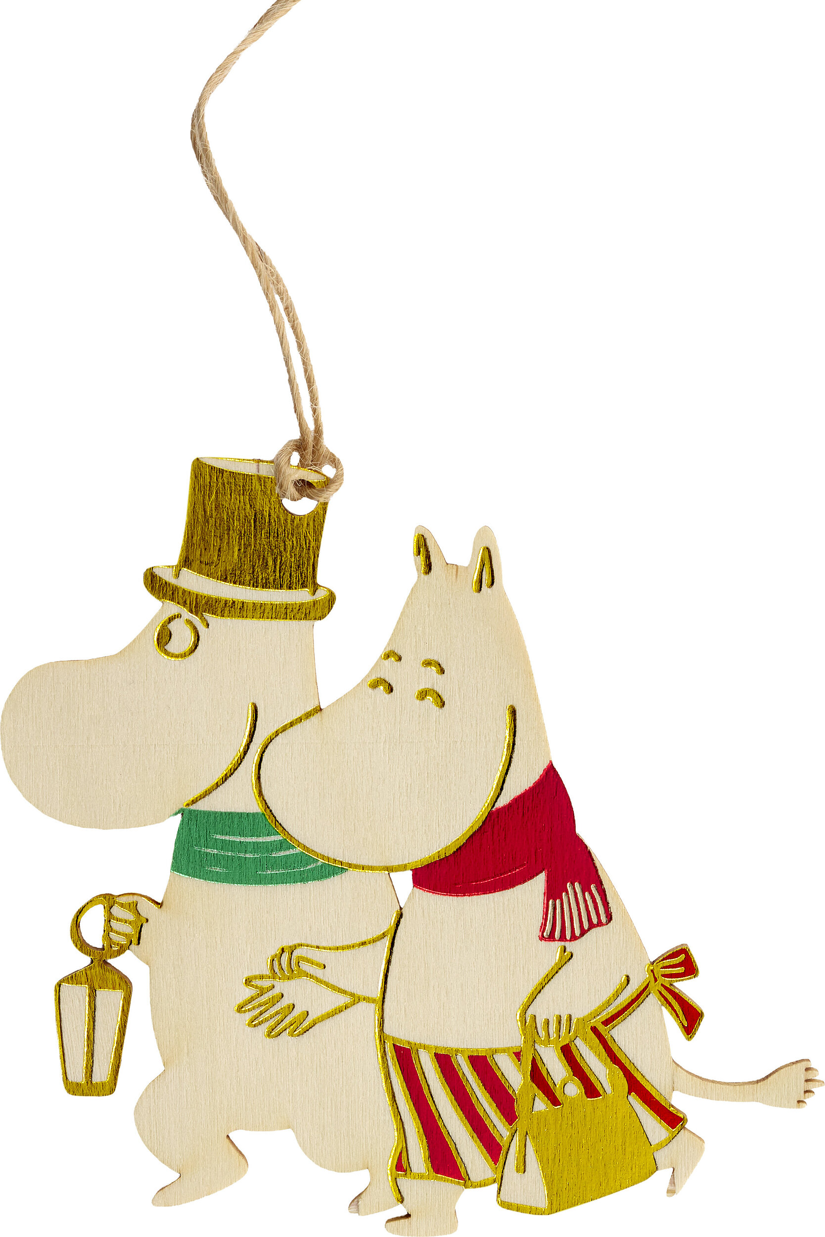 Muminki Moominmamma and Moominpappa Weihnachtsanhänger