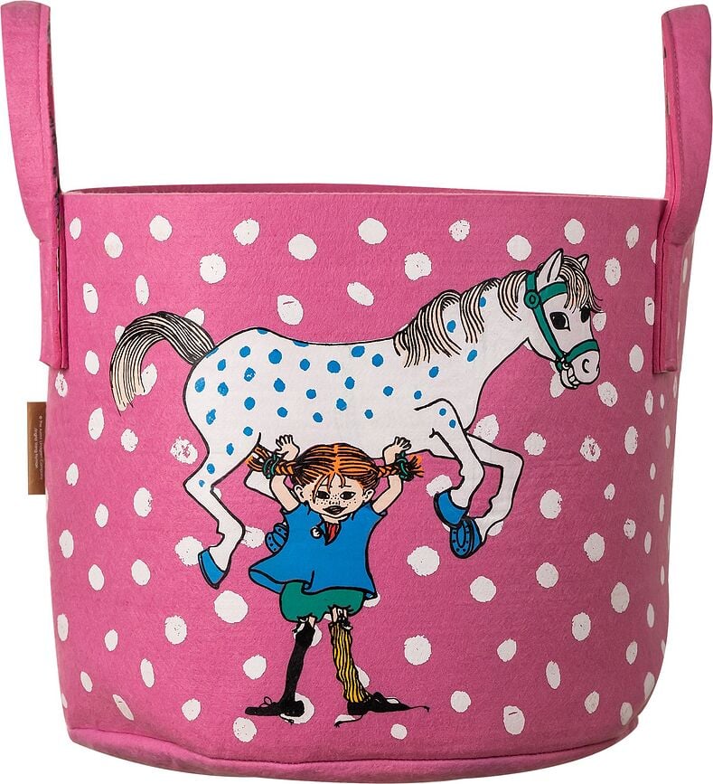 Muurla Aufbewahrungskorb 30 l Pippi Langstrumpf Pippi and the Horse