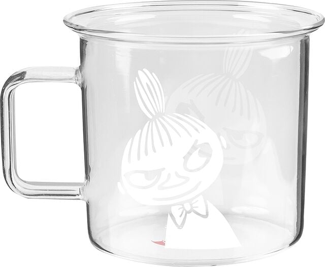 Muurla Becher 350 ml Mumins durchsichtig aus Glas - 741-035-03