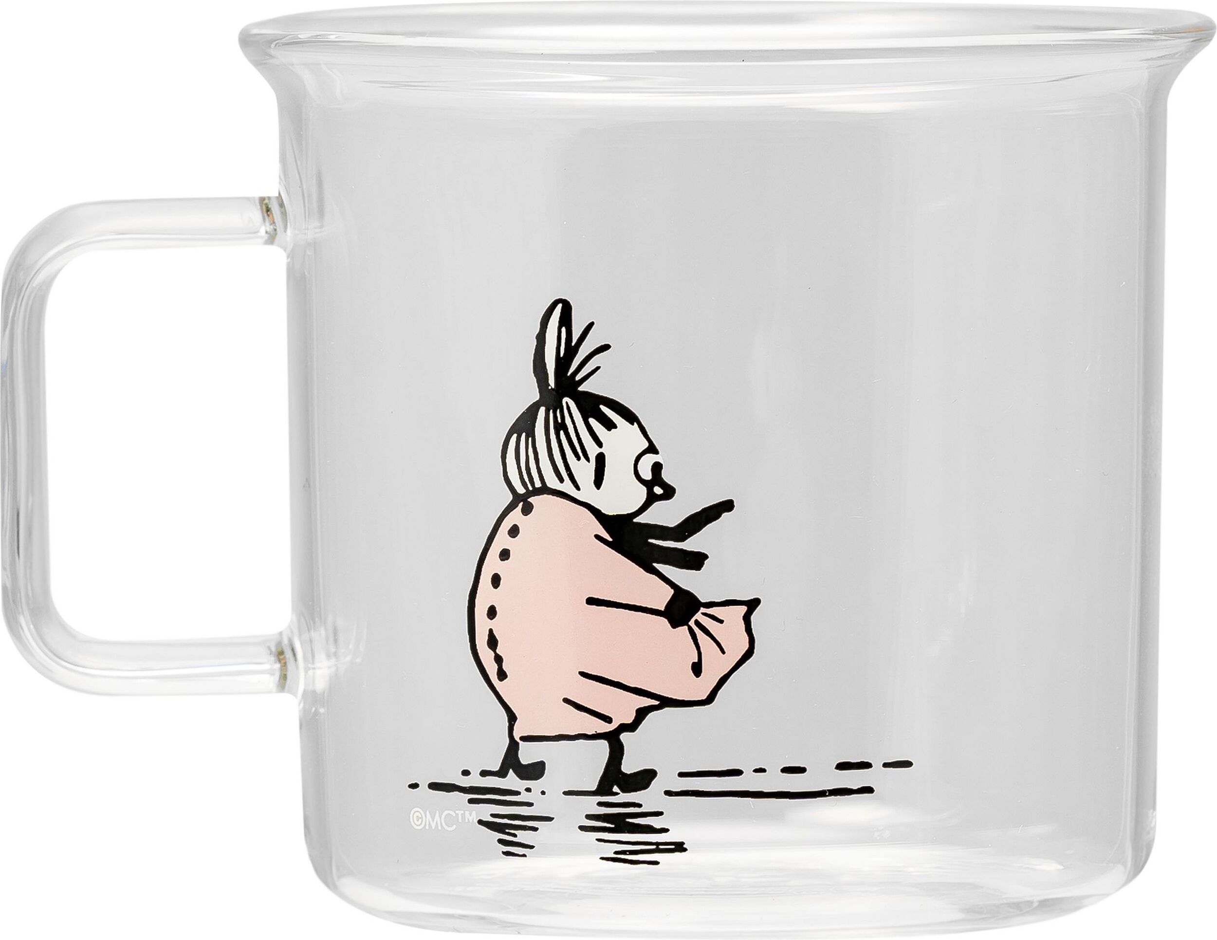 Muurla Becher 350 ml Mumins Kleine My aus Glas