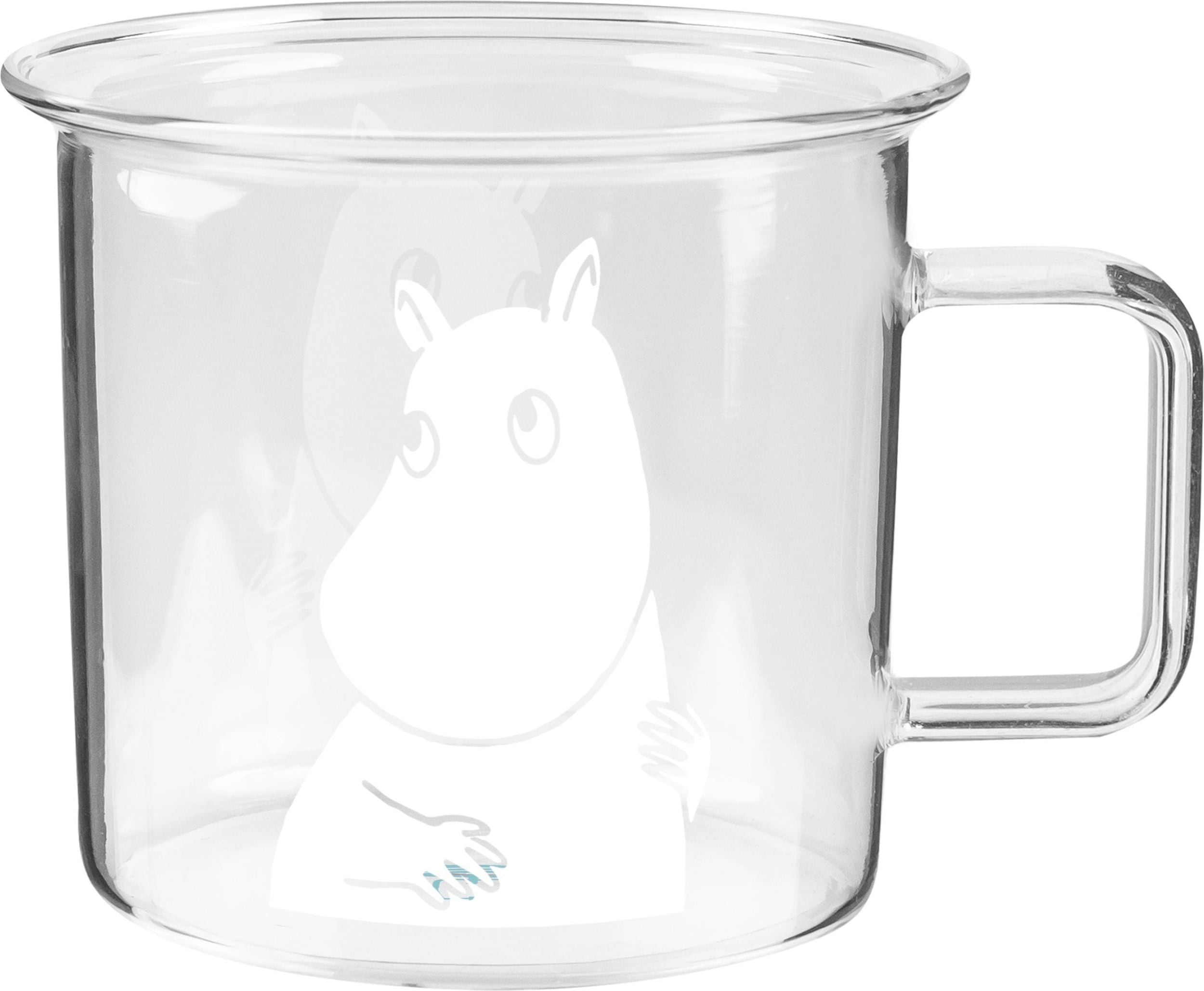Muurla Becher 350 ml Mumins Mumin durchsichtig aus Glas