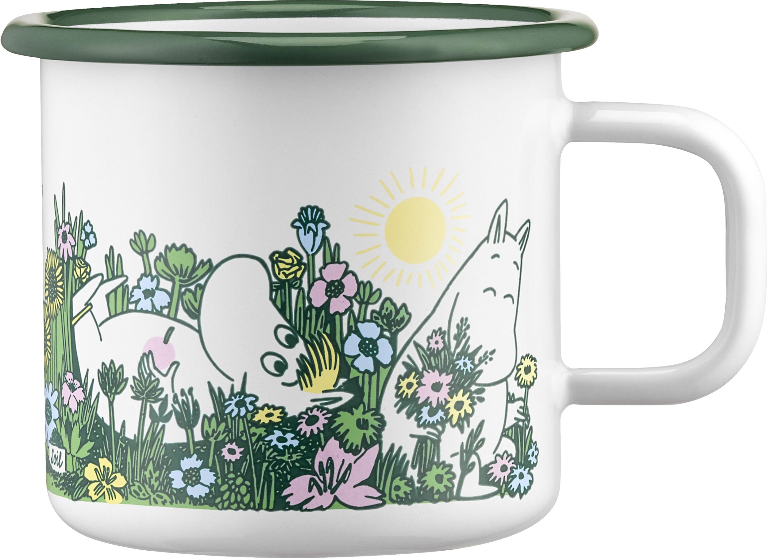 Muurla Becher 370 ml Mumins im Garten