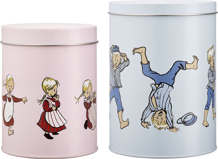 Muurla Boîtes de Rangement, motif Émile et Ida, Lot de 2