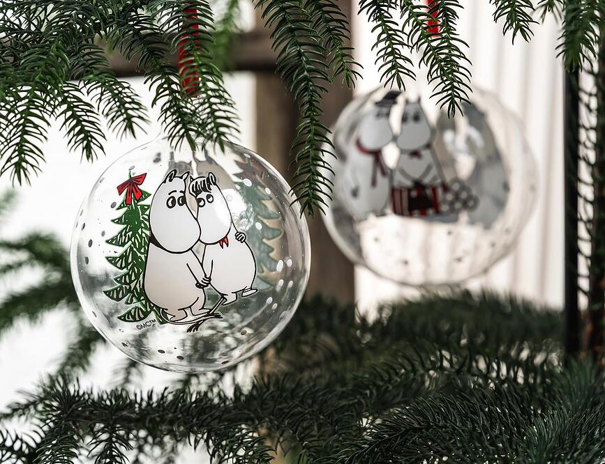 Muurla Boule de Noël Moomin Pyjamas, 9 cm