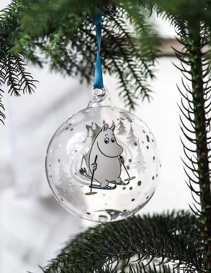Muurla Boule de Noël Moomin Pyjamas, 9 cm